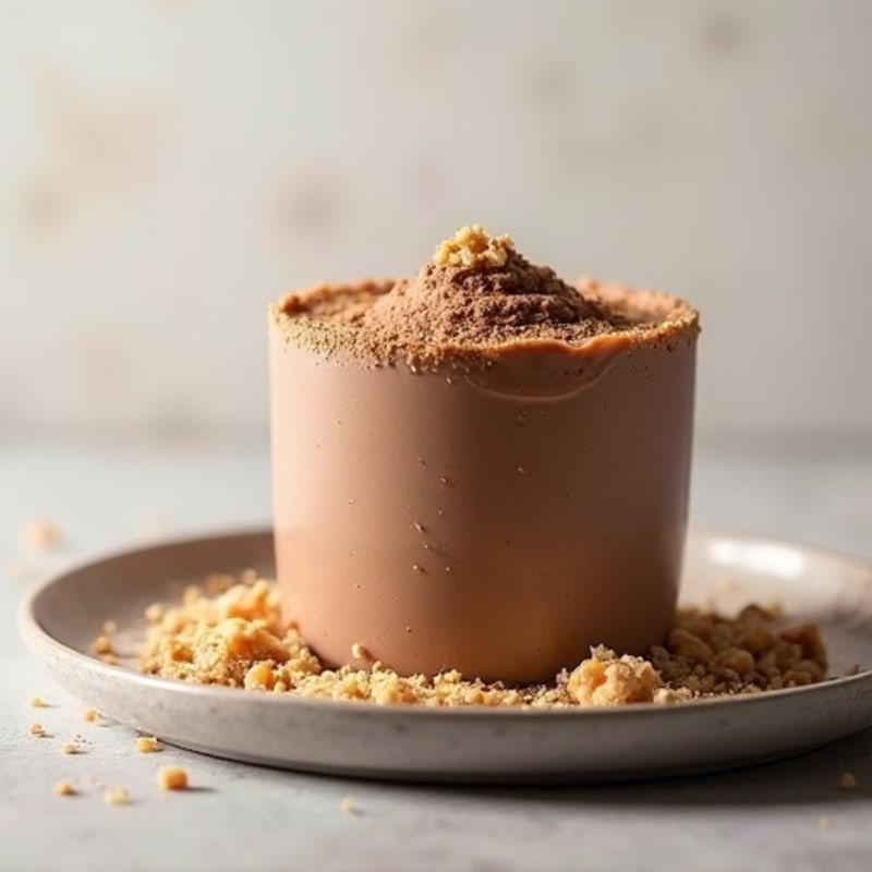 Chocolate Peanut Butter Protein Mousse with Cottage Cheese