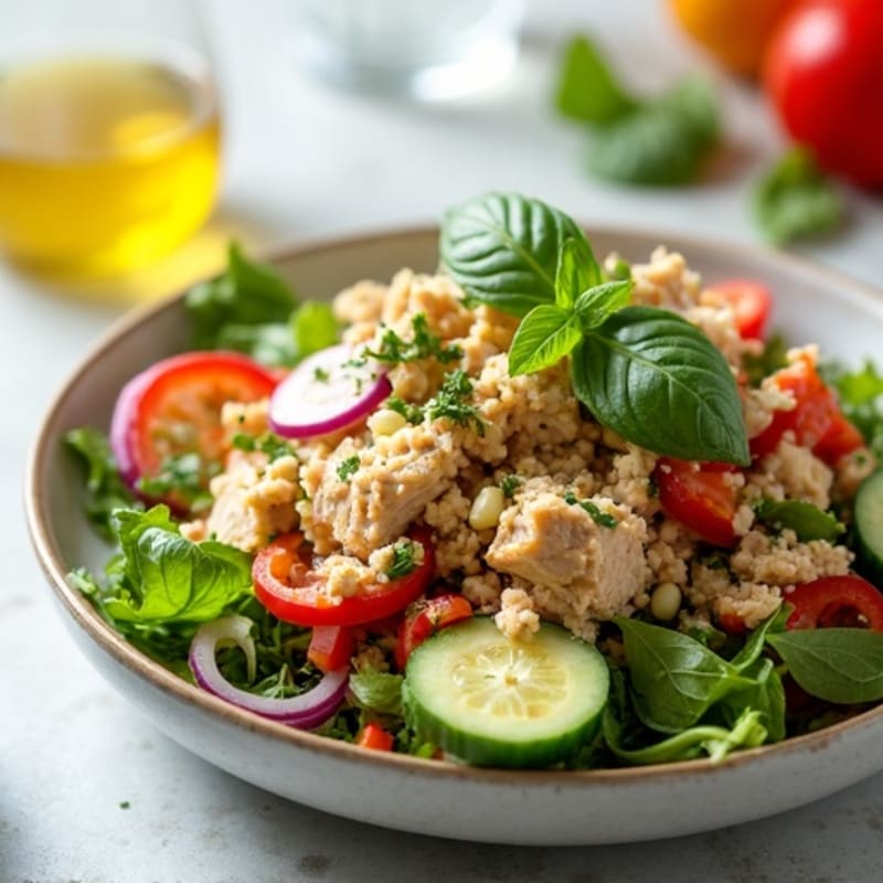 Herb-Citrus Tuna Salad with Crunchy Vegetables