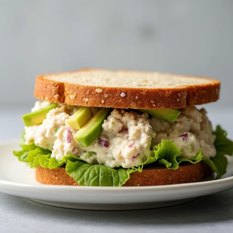 Healthy Creamy Chicken Salad Sandwich