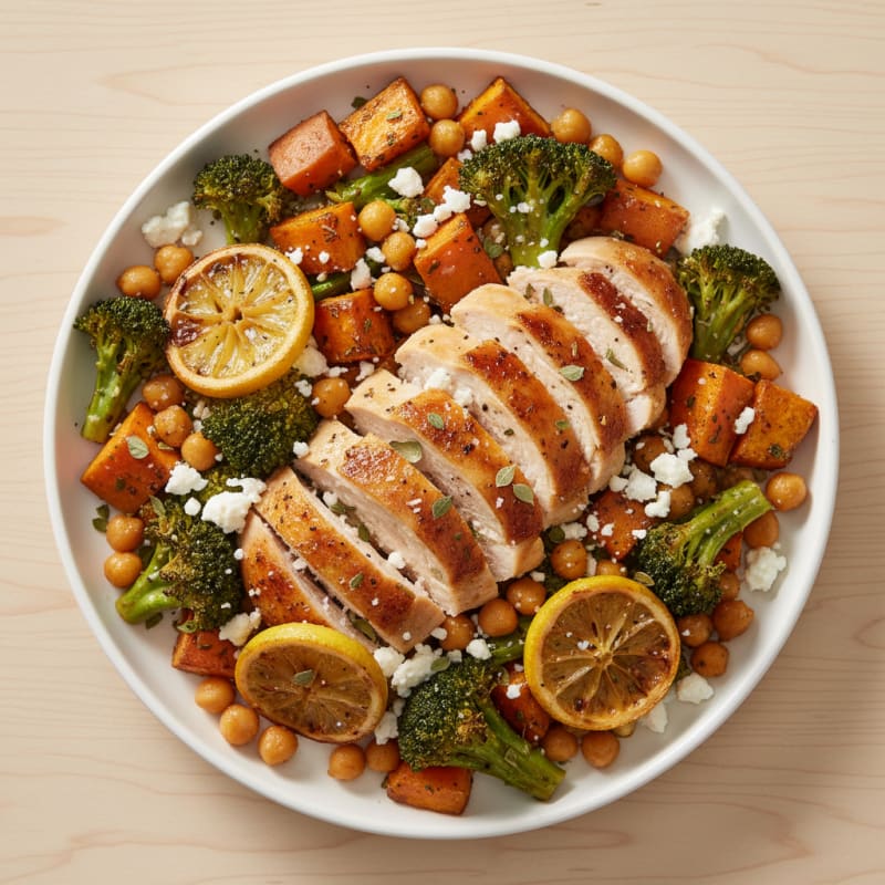 Sheet Pan Lemon Herb Roasted Chicken