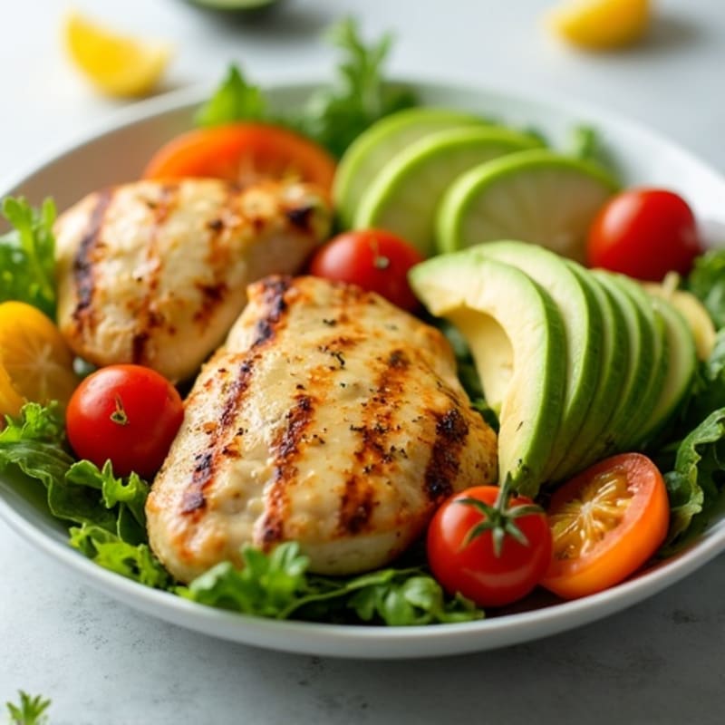 Citrus-Glazed Grilled Chicken and Avocado Salad