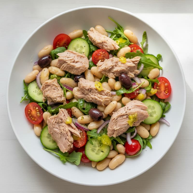 Mediterranean Tuna and White Bean Salad