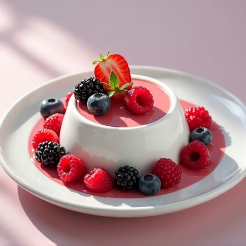 Silky Greek Yogurt Protein Mousse with Berries