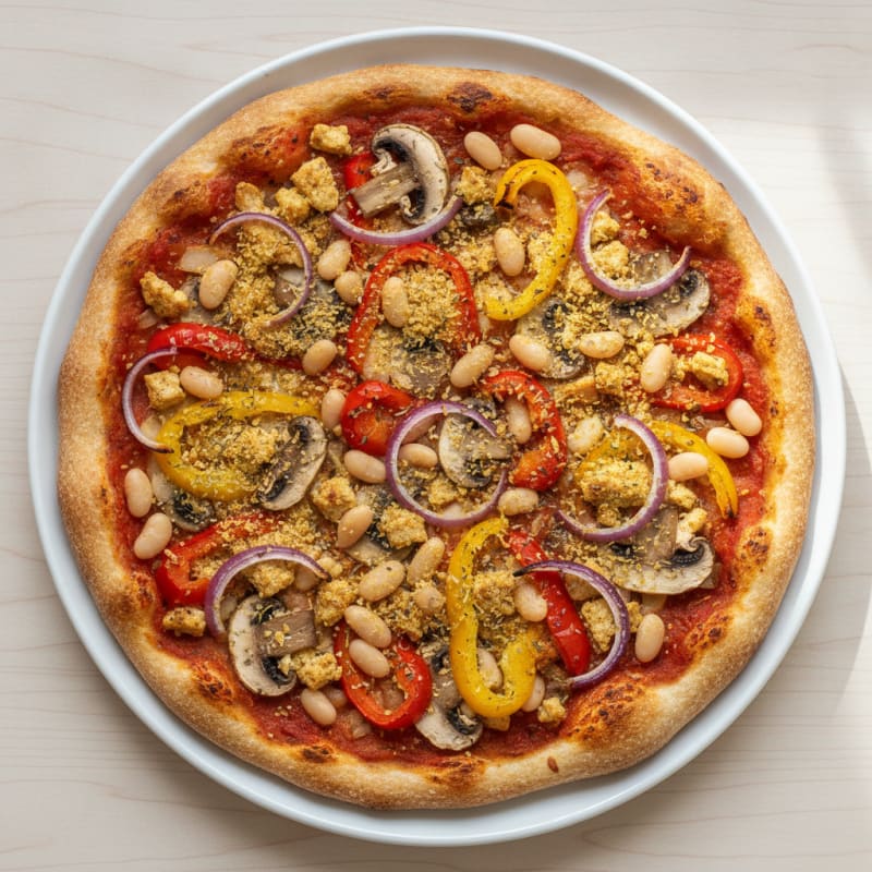 Roasted Vegetable Vegan Pizza