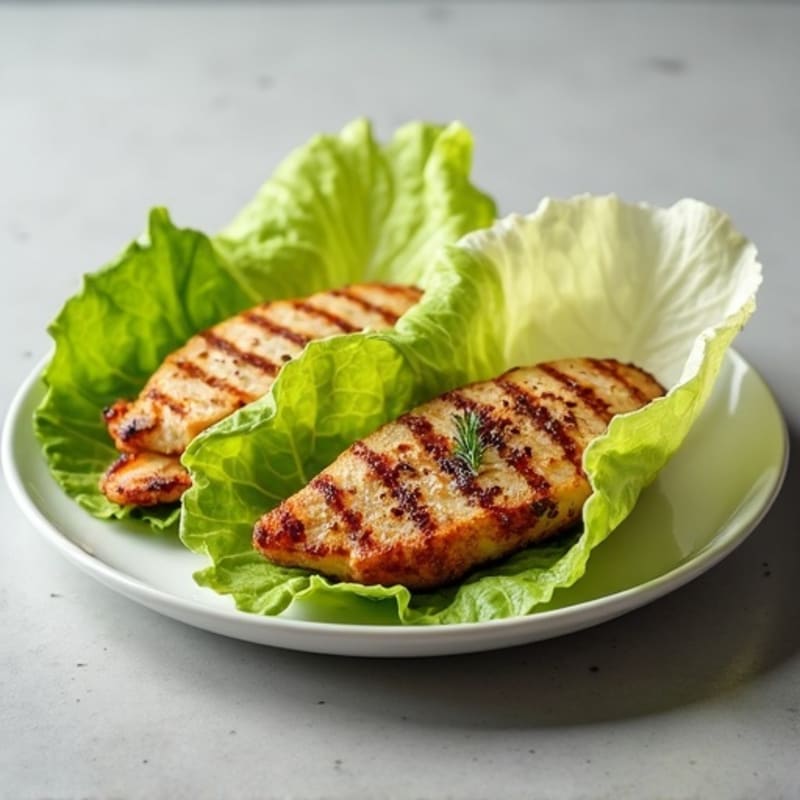 Grilled Chicken Caesar Lettuce Wrap