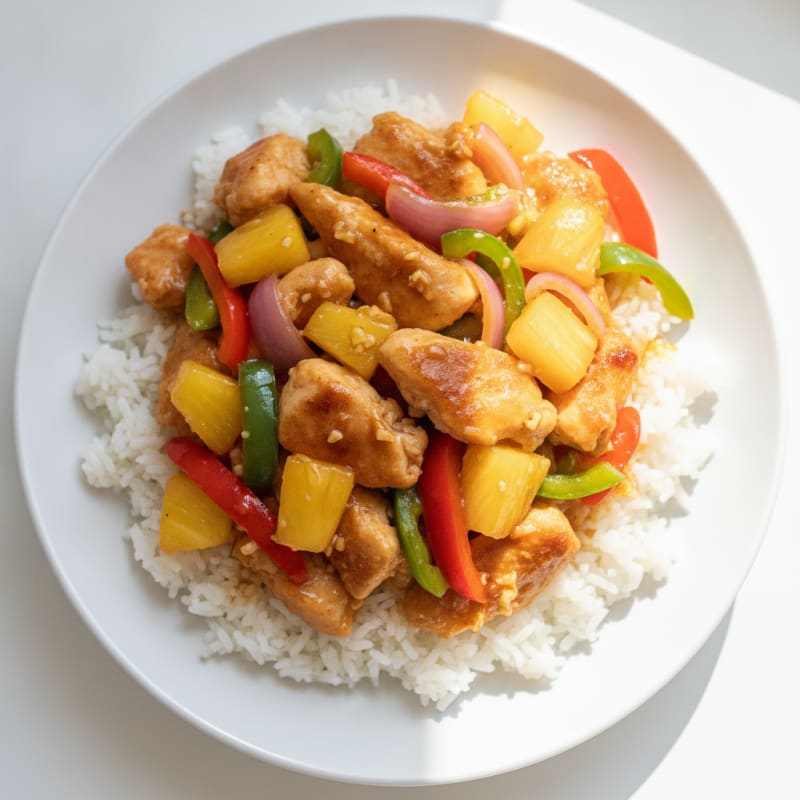 Sweet and Sour Chicken with Pineapple