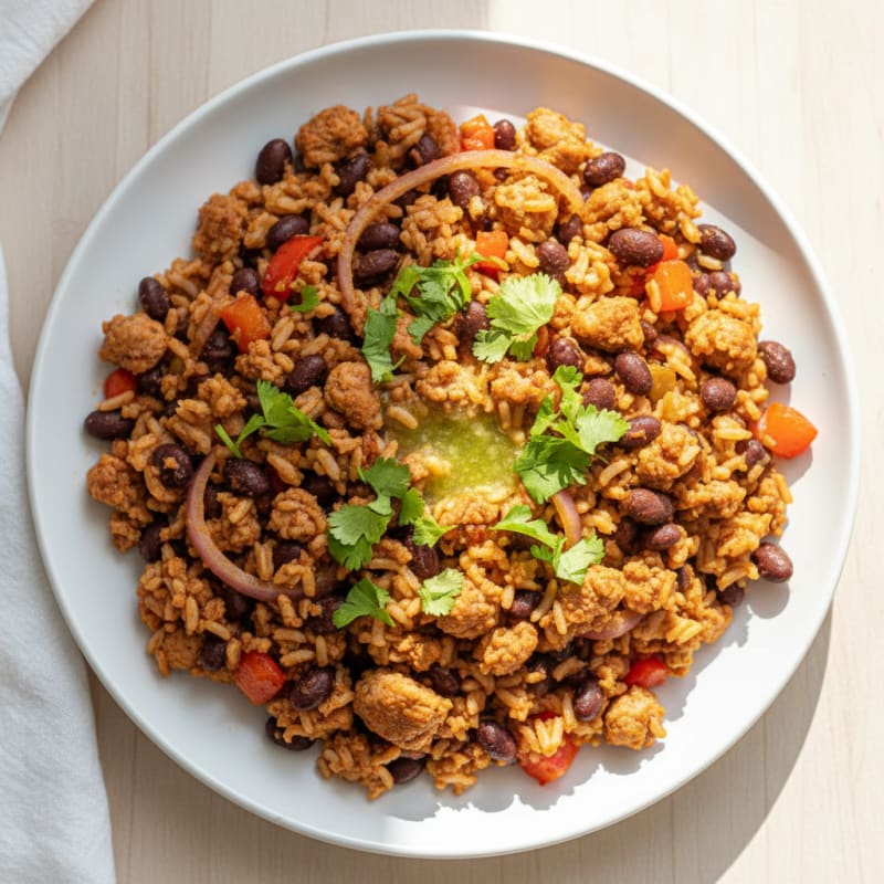 Smoky Black Beans and Rice Skillet