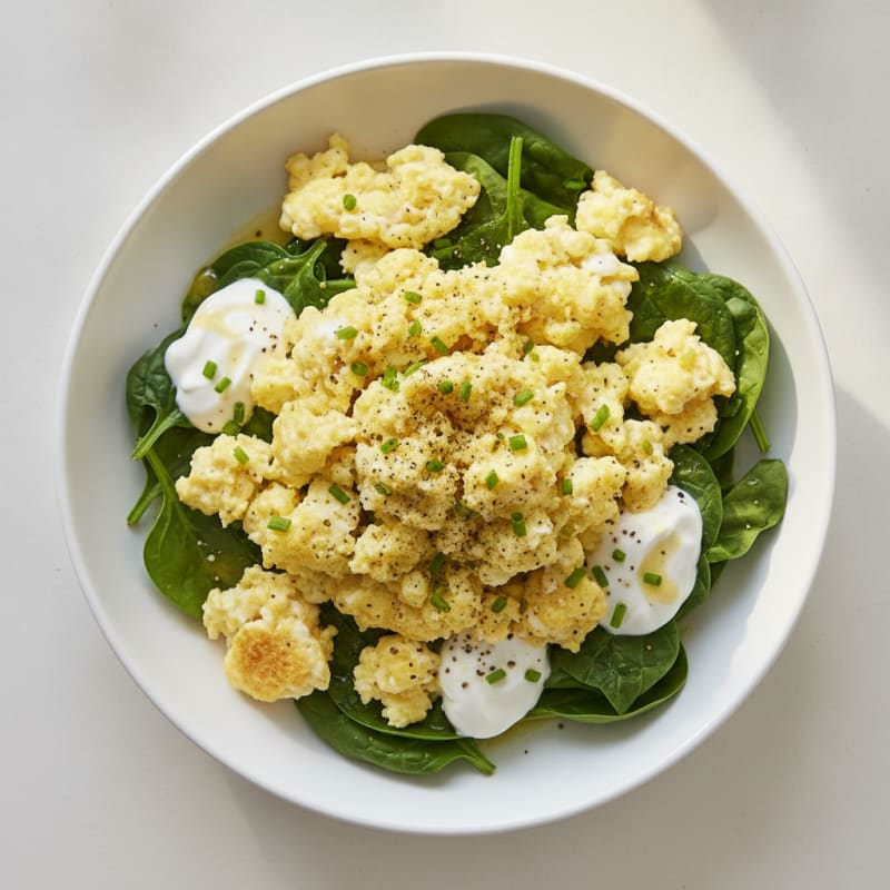 Herby Egg and Spinach Power Bowl