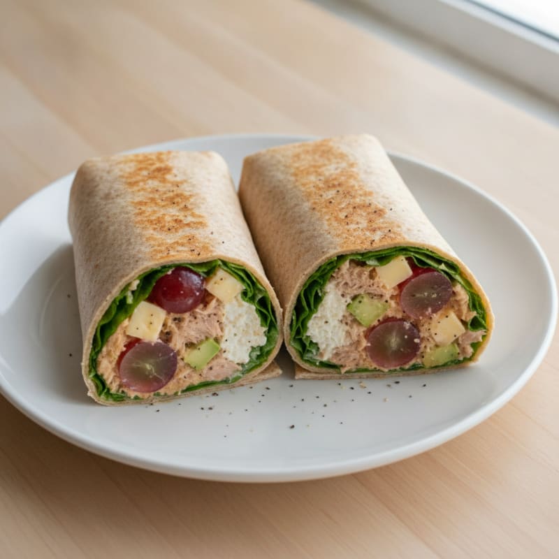 Sweet Pepper Jack Tuna Wraps