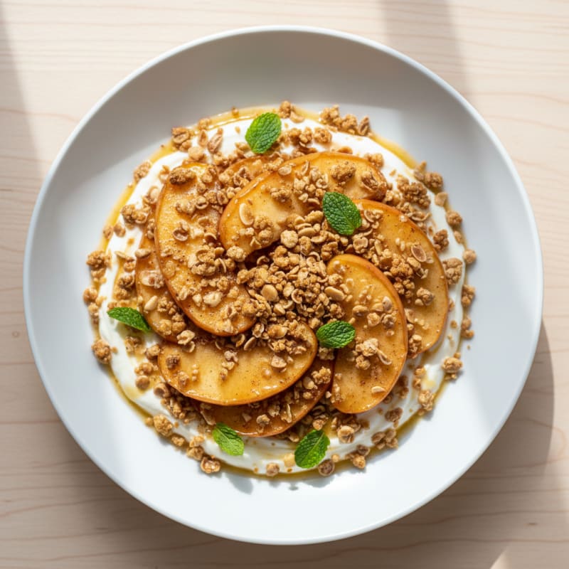 Golden Caramelized Apple Crumble