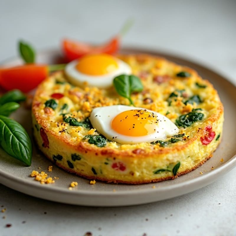 Fluffy Baked Egg and Vegetable Frittata