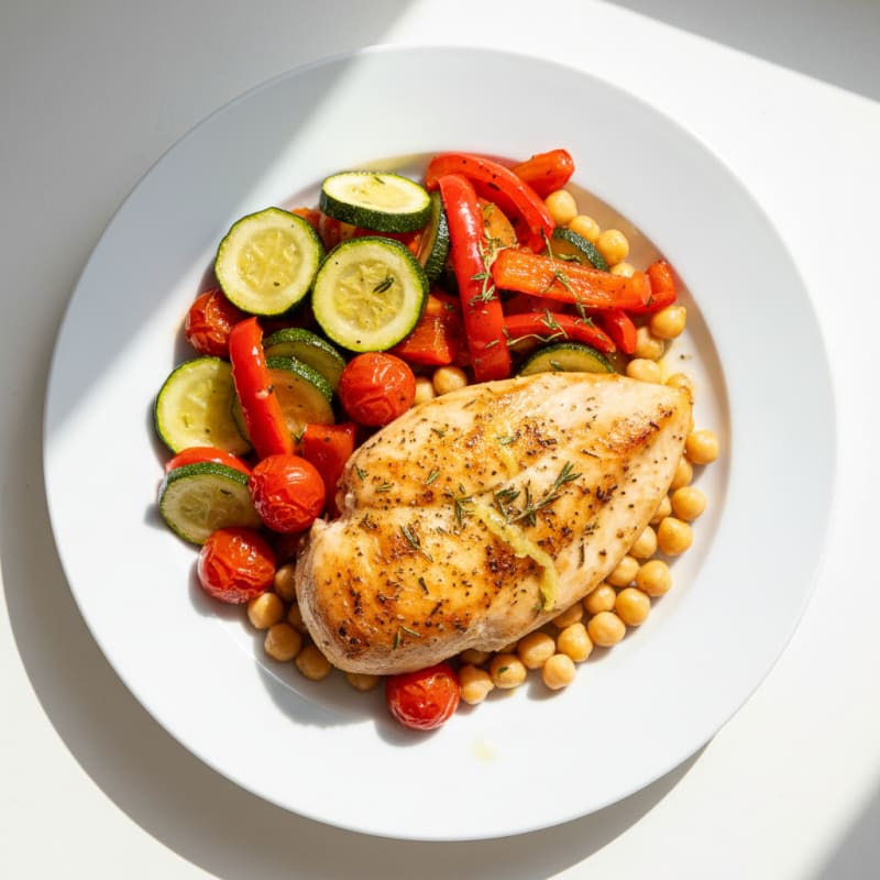 Herb-Roasted Chicken with Roasted Vegetables