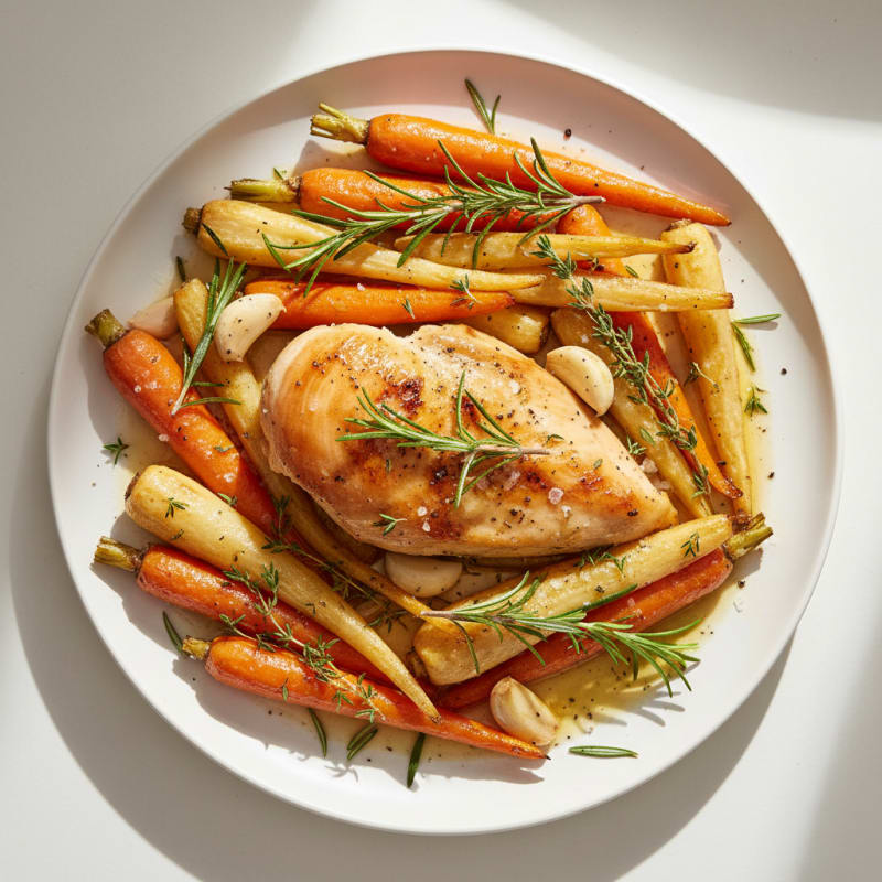 Herb-Roasted Chicken with Root Vegetables