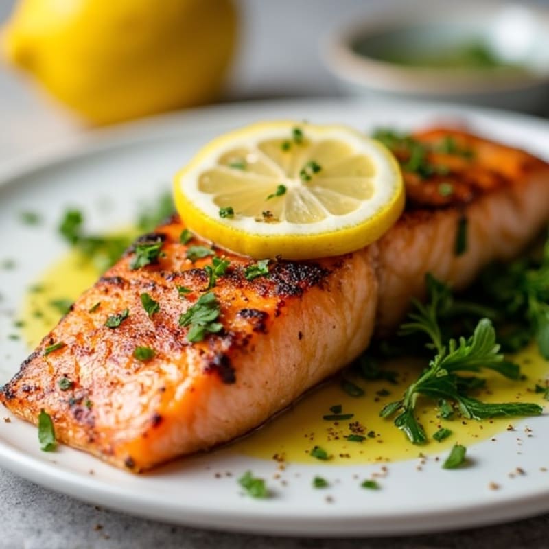 Citrus-Herb Grilled Salmon with Fresh Lemon
