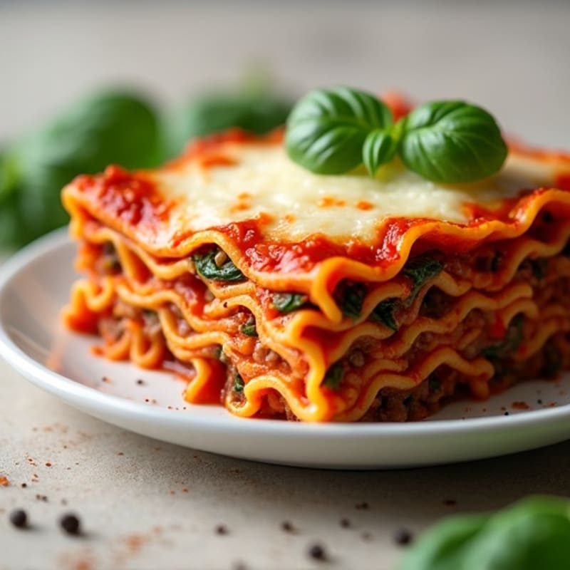 Lean Beef and Spinach Lasagna
