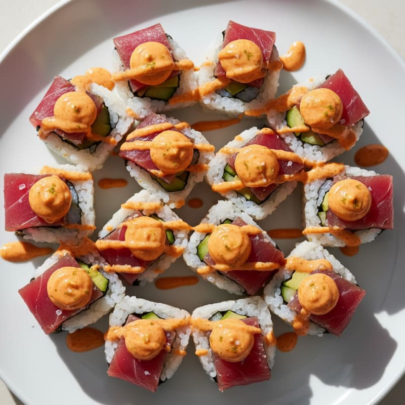 Zesty Fresh Tuna Sushi Rolls