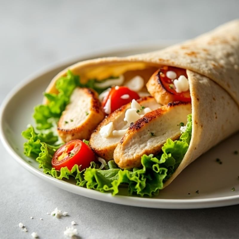 Grilled Chicken Creamy Caesar Wrap