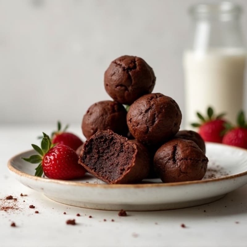 Double Chocolate Protein Brownie Bites