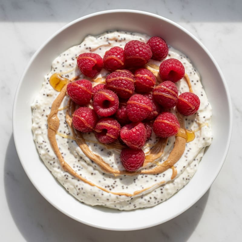Silky Greek Yogurt Protein Mousse with Berries