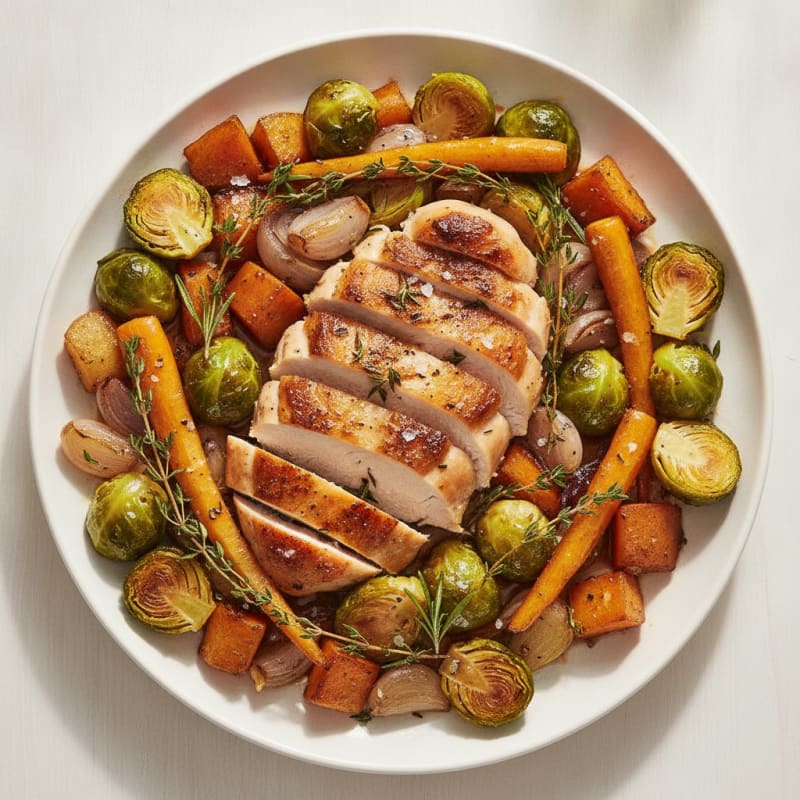 Savory Garlic Herb Chicken with Gourmet Vegetables