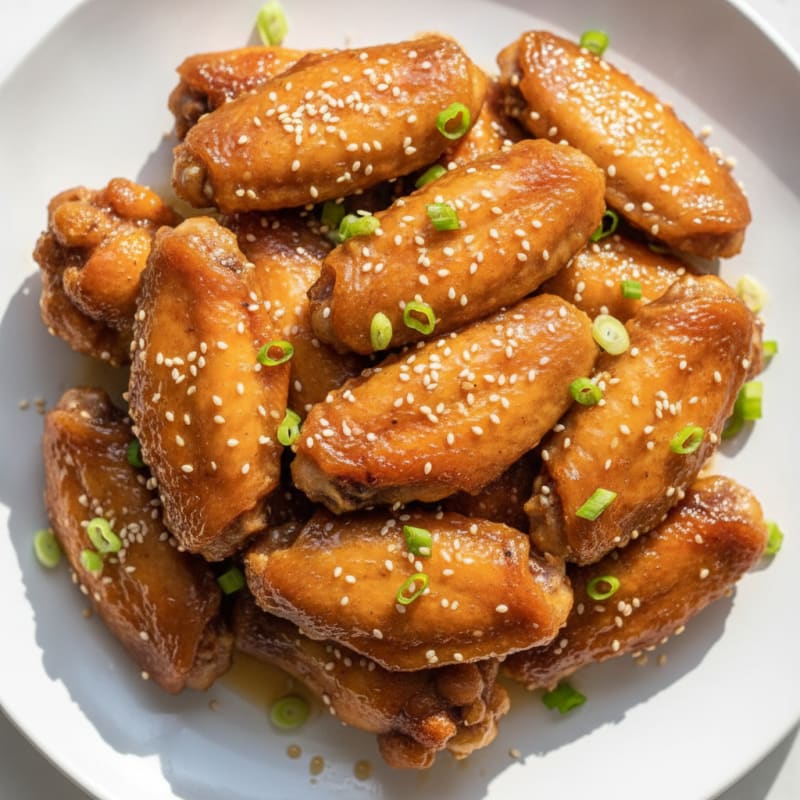 Honey-Glazed Chicken Wings with Sesame