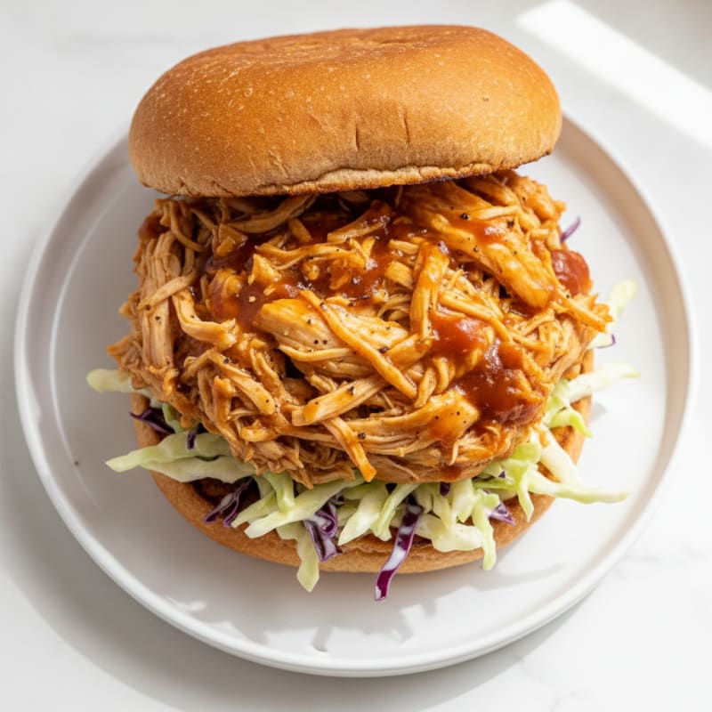 Smoky BBQ Pulled Chicken Sandwich