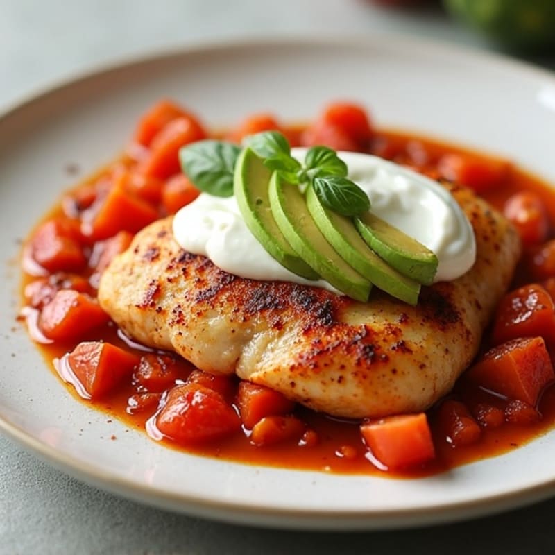 Healthy Creamy Spiced Tomato Chicken