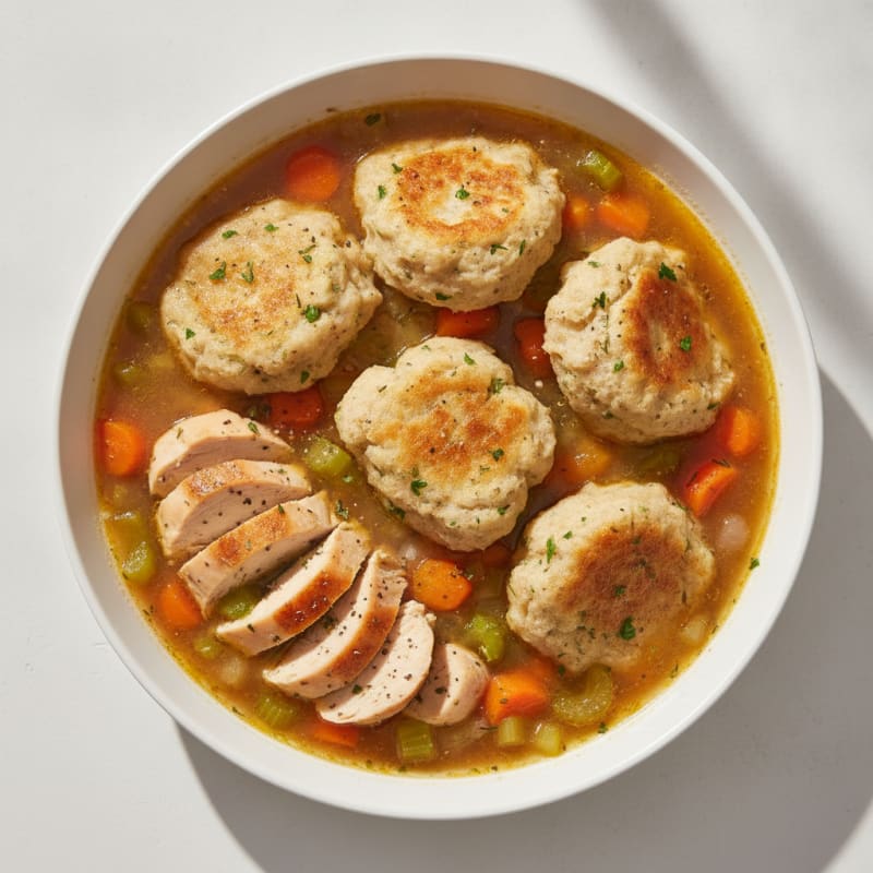 Homestyle Chicken and Herb Dumplings