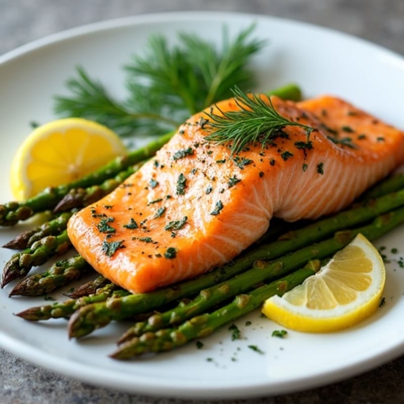 Sheet Pan Lemon-Herb Salmon with Roasted Asparagus