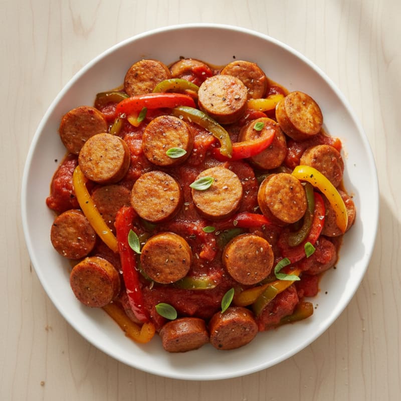Sausage and Peppers with Marinara