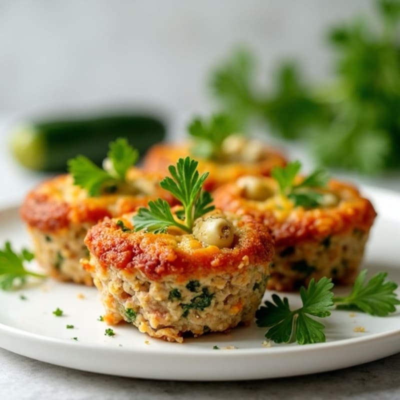 Turkey and Zucchini Meatloaf Cups