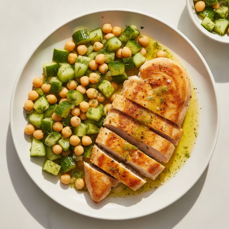 Cucumber and Dill Salad with Lemon Vinaigrette