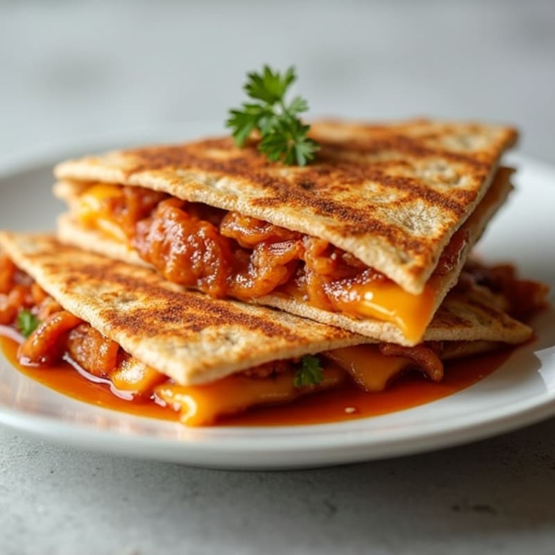 Grilled BBQ Chicken Sweet Onion Quesadilla