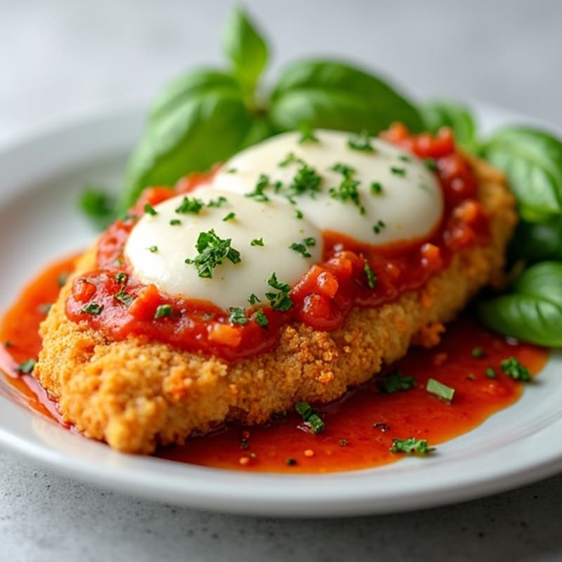 Crispy Baked Chicken Parmesan with Fresh Herbs