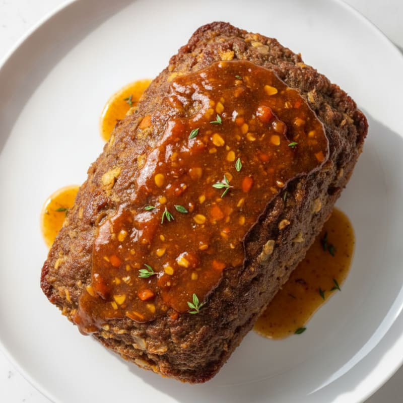 Classic Homestyle Meatloaf with Savory Glaze