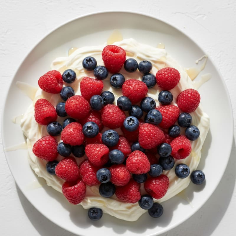 Silky Vanilla Protein Yogurt with Berries