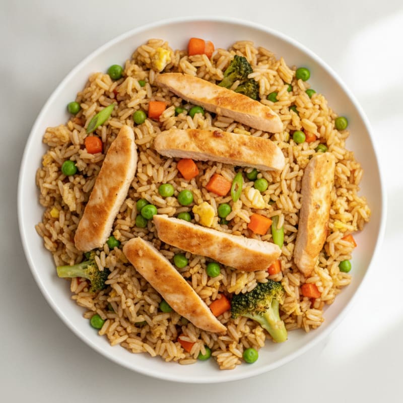 Chicken Fried Rice with Vegetables