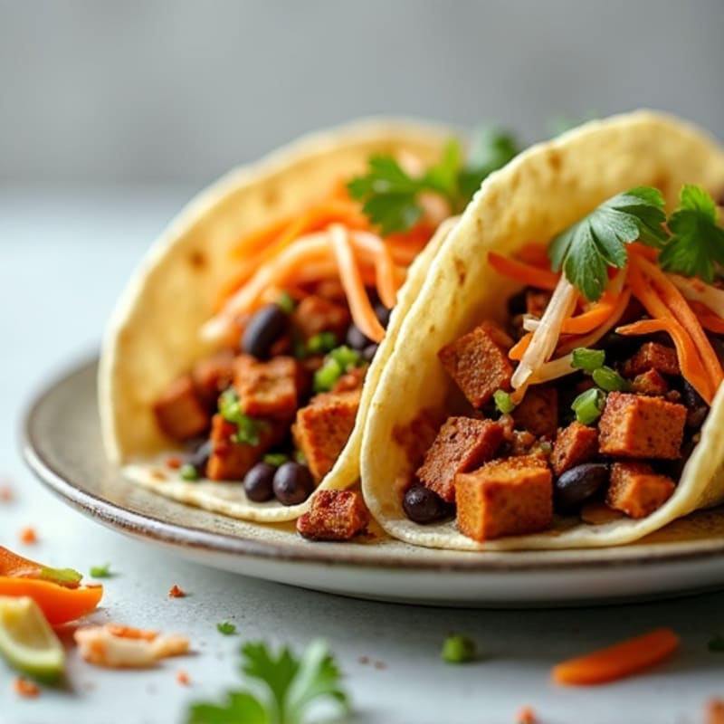 Roasted Jackfruit Tacos with Fresh Lime Slaw