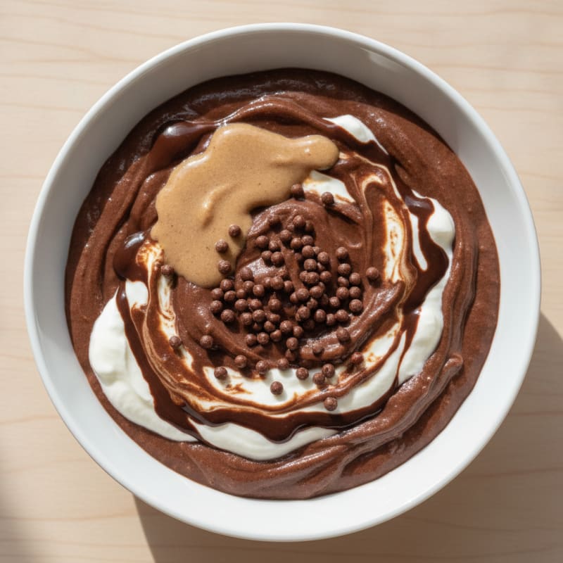 Silky Chocolate Protein Pudding with Greek Yogurt