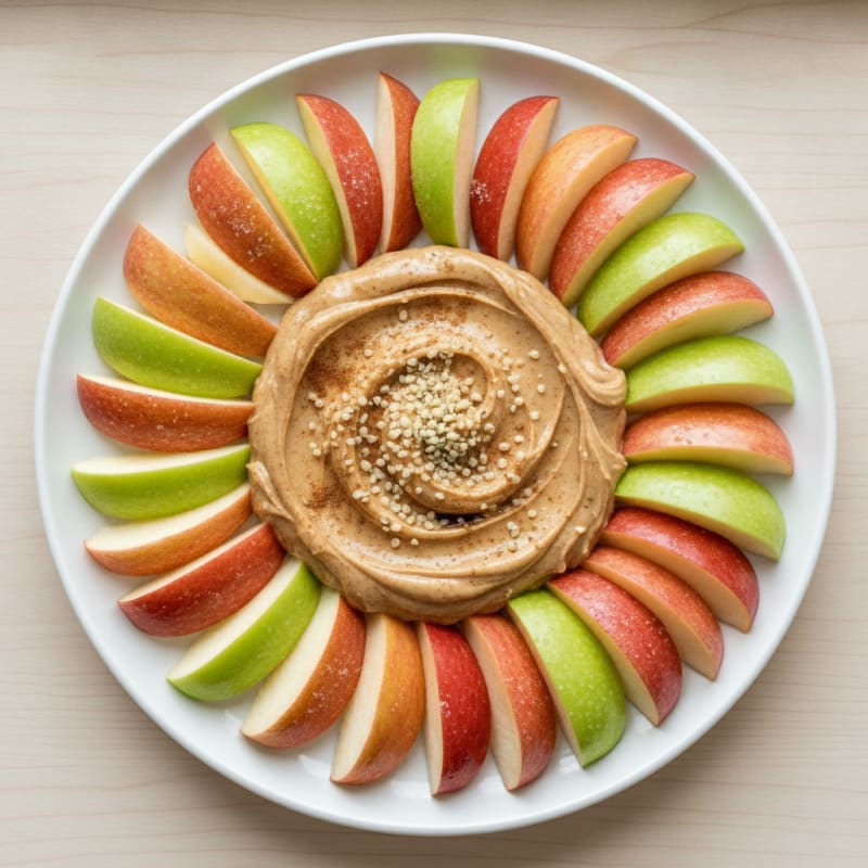 Apple Slices with Protein-Packed Almond Butter Dip