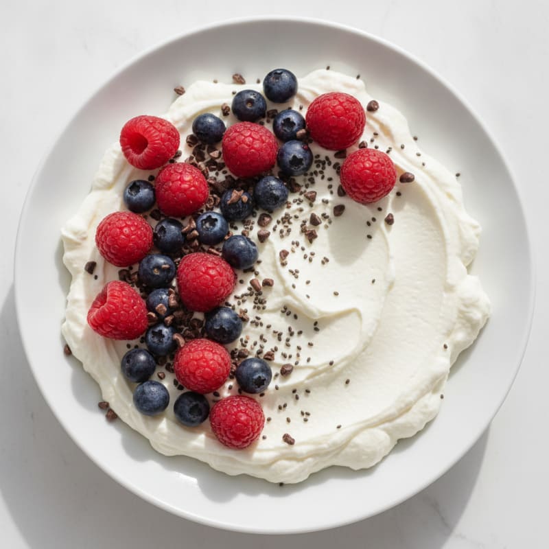 Silky Greek Yogurt Protein Mousse with Berries