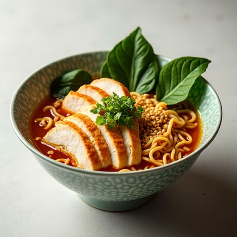 Ginger-Sesame Chicken Ramen Bowl