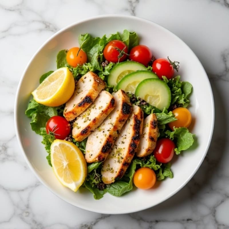 Grilled Chicken and Quinoa Salad with Lemon Vinaigrette