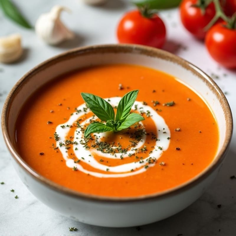 Creamy Fresh Tomato Basil Soup