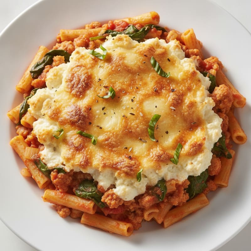 Classic Baked Ziti with Ricotta