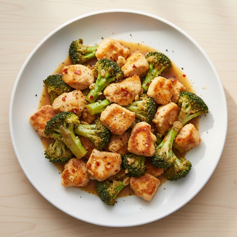 Ginger-Garlic Chicken and Broccoli Stir-Fry