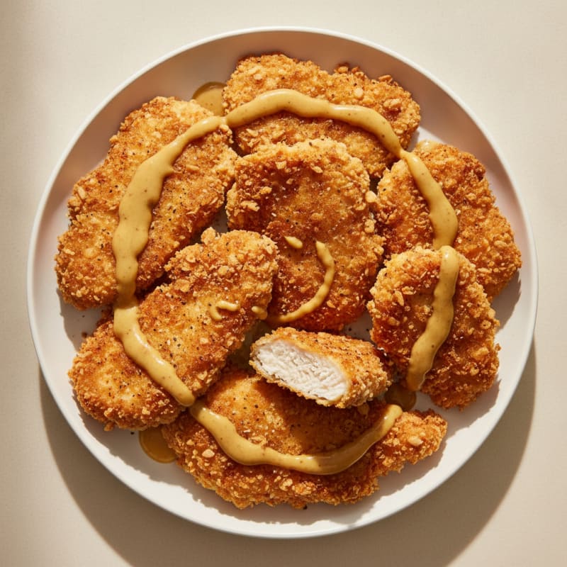 Buttermilk Fried Chicken with Honey-Mustard