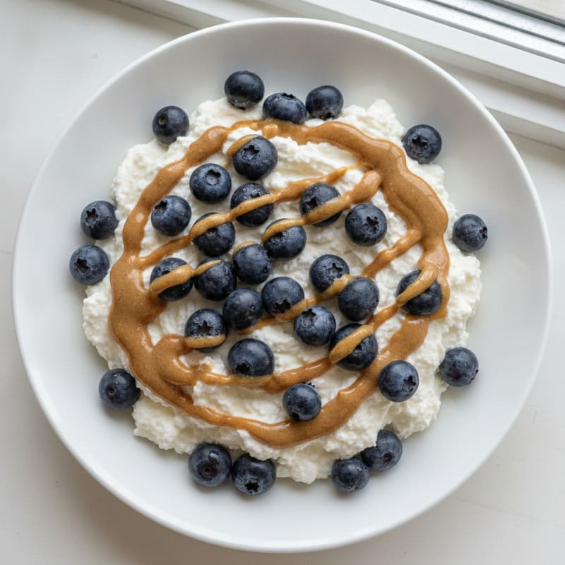 Greek Yogurt Protein Mousse with Berries