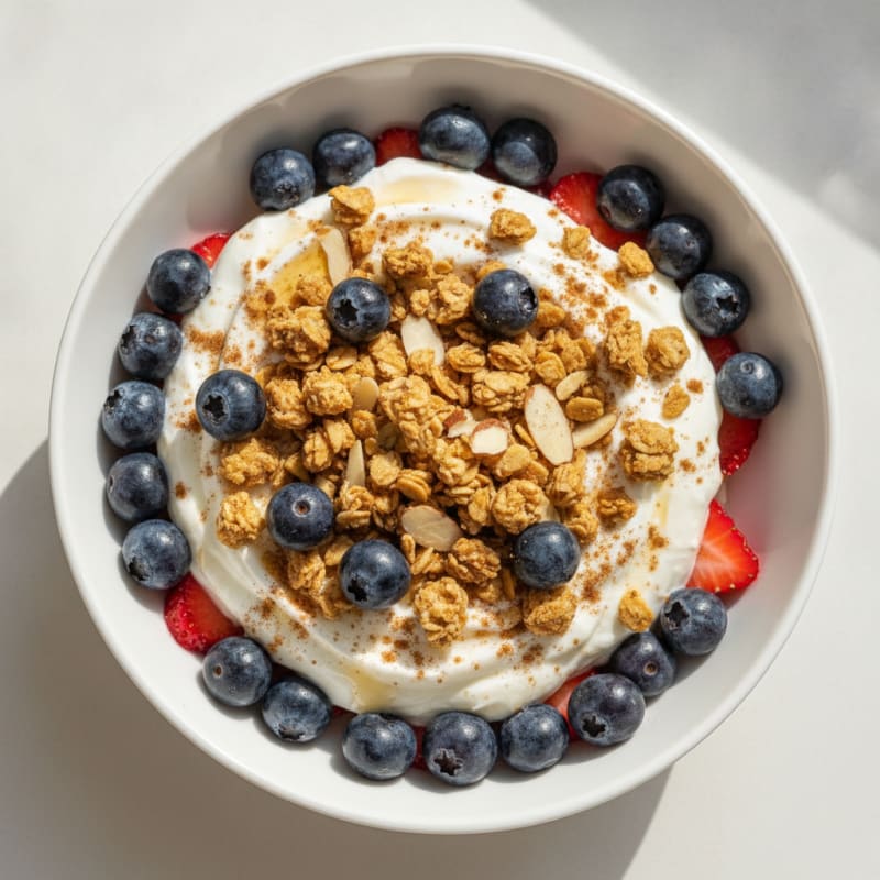 Hearty Berry and Granola Yogurt Parfait