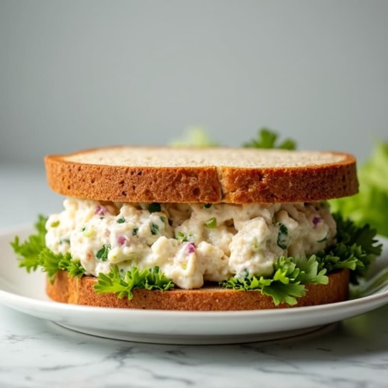 High-Protein Creamy Tuna Salad Sandwich